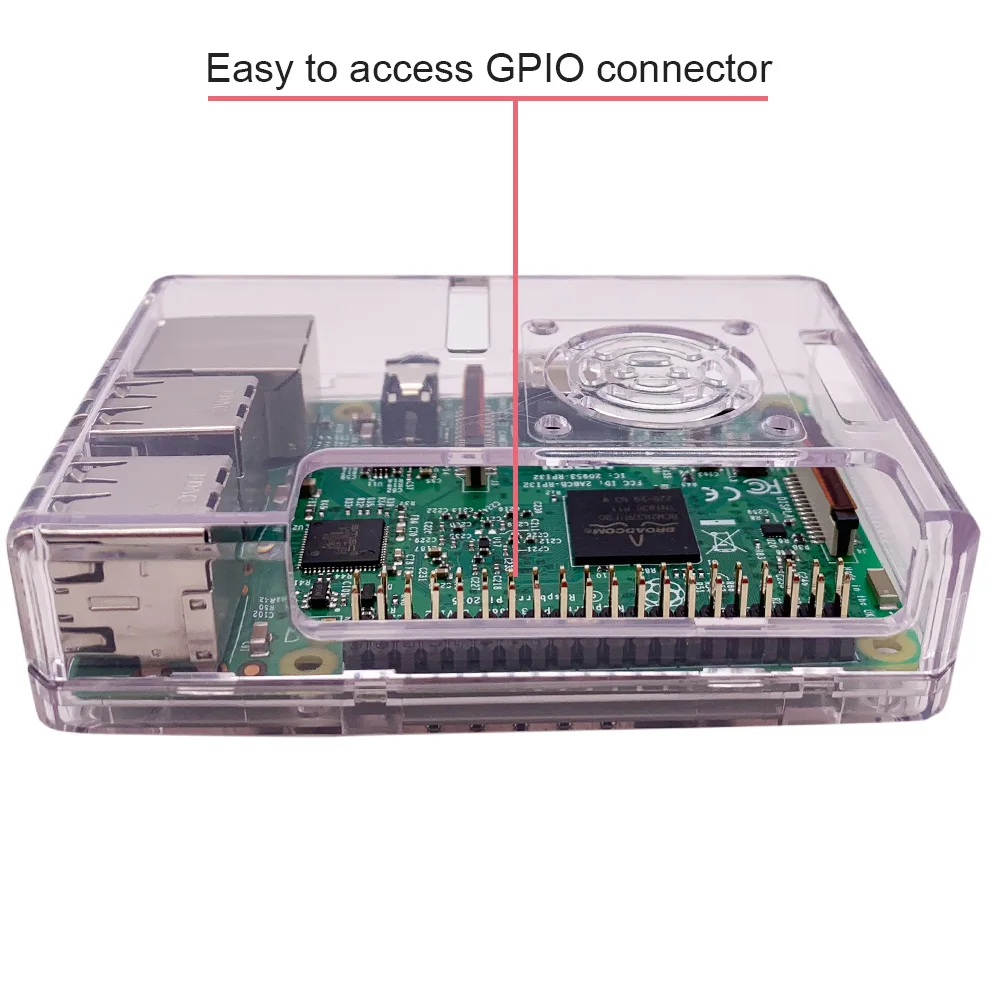 Новинка чехол ABS Прозрачный/красный/синий/черный корпус с вентилятором