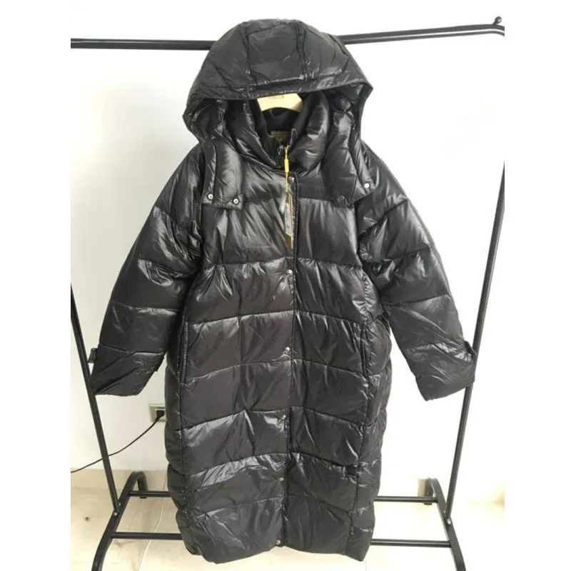 Пуховик женский белый теплый свободный большого размера 5XL|jacket down|jacket down womenjacket