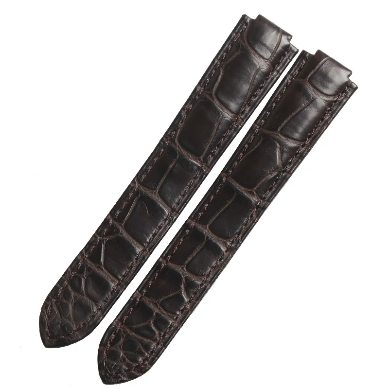 WENTULA Watch band For BALLON BLEU DE CARTIER Crocodile Leather With Sliver Buckle Accessories | Наручные часы