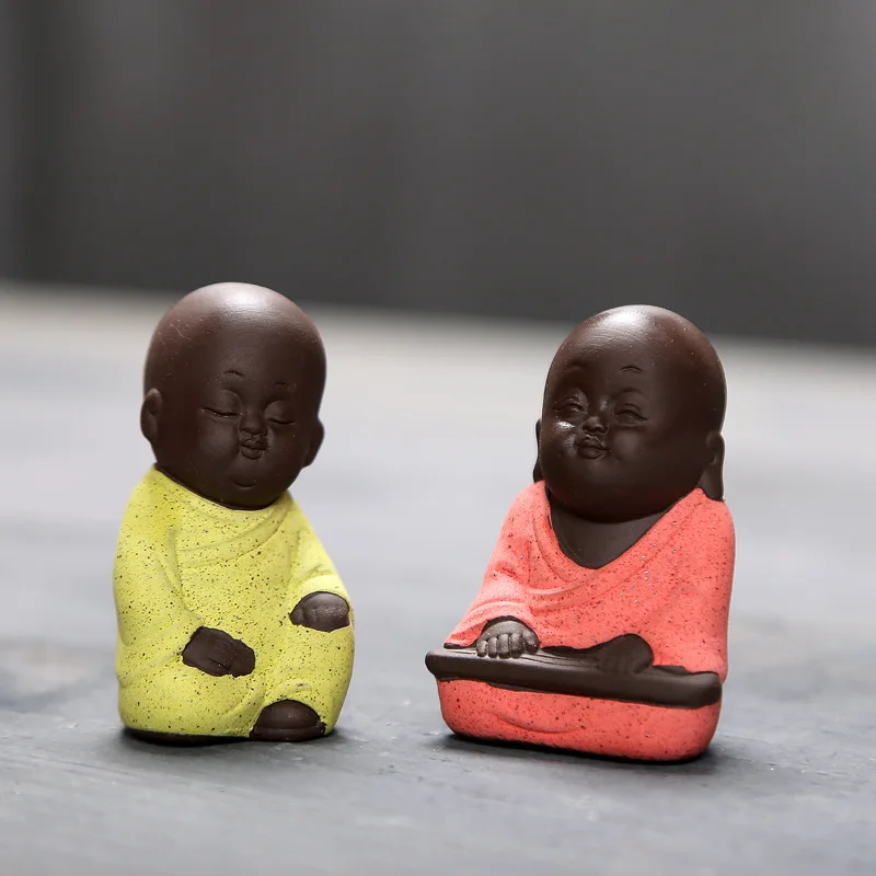1 шт. Статуэтка монах статуя Будды тафагата чай домашнее животное керамические