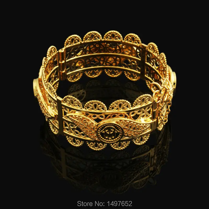 Новинка эфиопские браслеты для женщин 18 карат золотые браслеты/браслеты модные