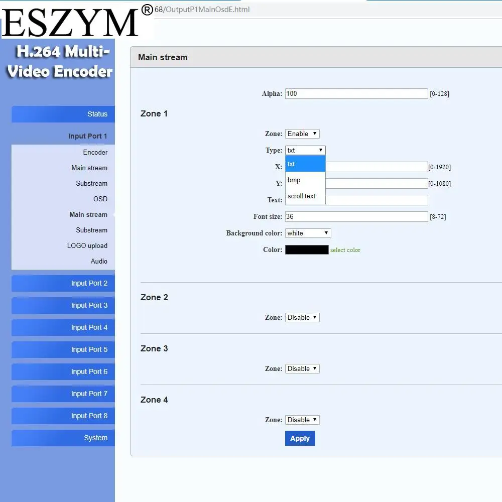Esym 8ch H.264 HDMI совместимый видеокодер для потоковой передачи в реальном времени