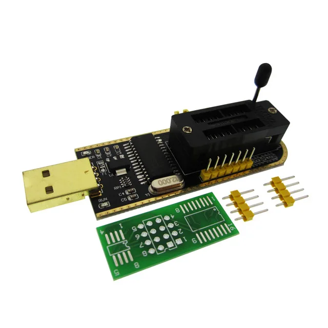 

1pcs CH341A 24 25 Series EEPROM Flash BIOS USB Programmer with Software & Driver