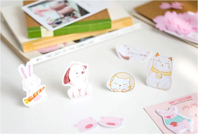 40 листов Kawaii Message memo pad kawaii самоклеящаяся N Times клейкая бумага для заметок, Канцтовары, школьные принадлежности, планировщик этикеток наклейки