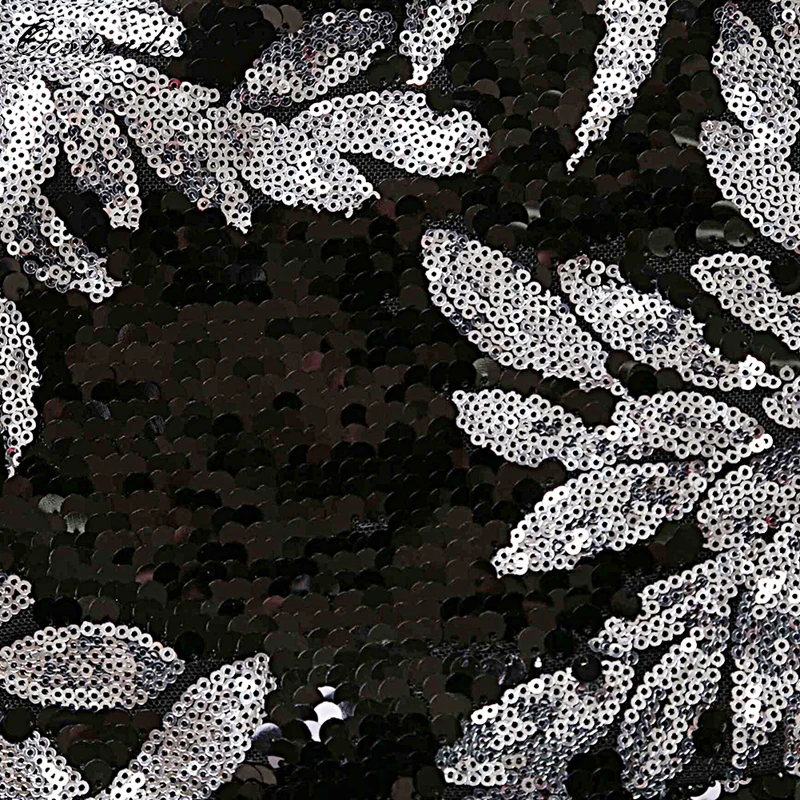 Женский вечерний пончо с блестками Ocstrade черный длинный рукав v-образным вырезом