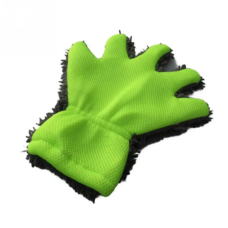 Уход за автомобилем 5-палец перчатка для мытья машины микрофибра интерьер