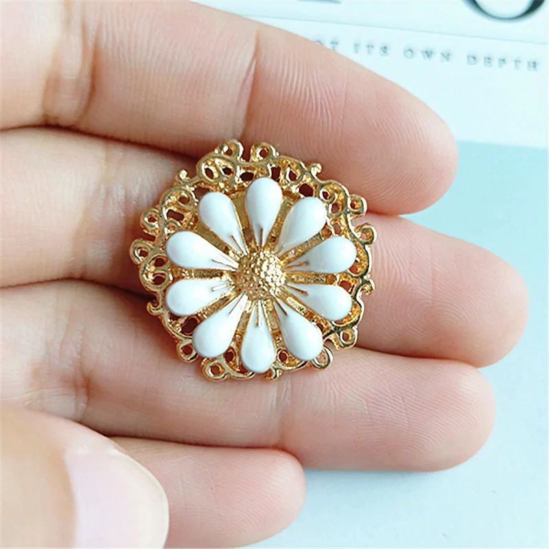 Подвеска в виде цветка из цинкового сплава с разноцветными лепестками 2019 10 шт. |