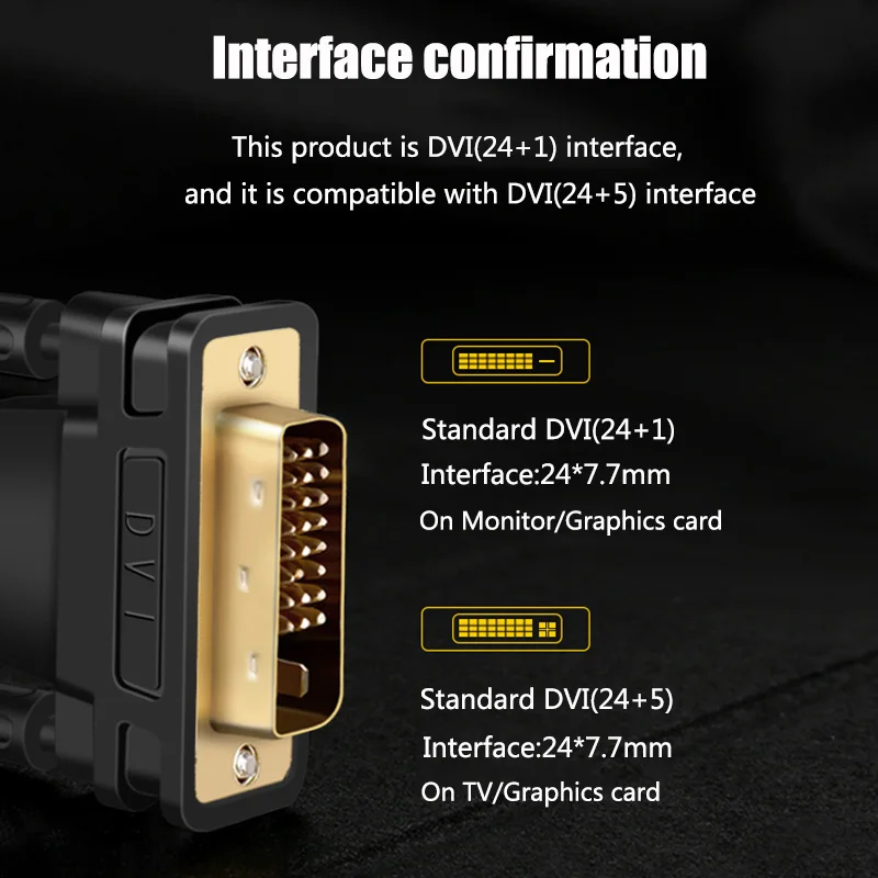 DVI Кабель d аудио Aux Jack цифровой конвертер 24 + 1 кабель HiFi позолоченный м до 15 для