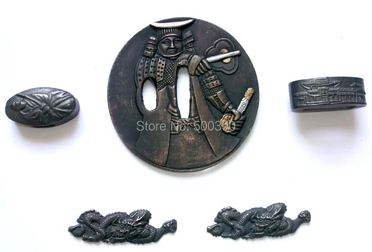 

Set Of Warrior Tsuba Guard for Japanese Samurai Sword Katana Wakizashi Tanto