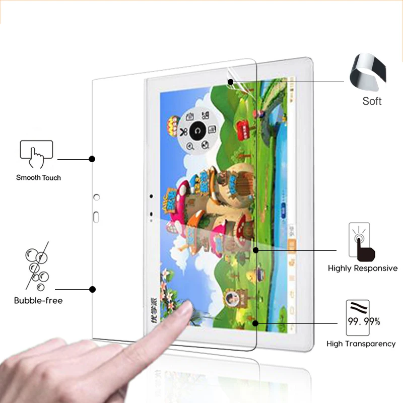

High quality Ultra HD LCD Anti-Scratches Screen Protector Film For Noah U21 10.1" tablet Glossy screen protective films