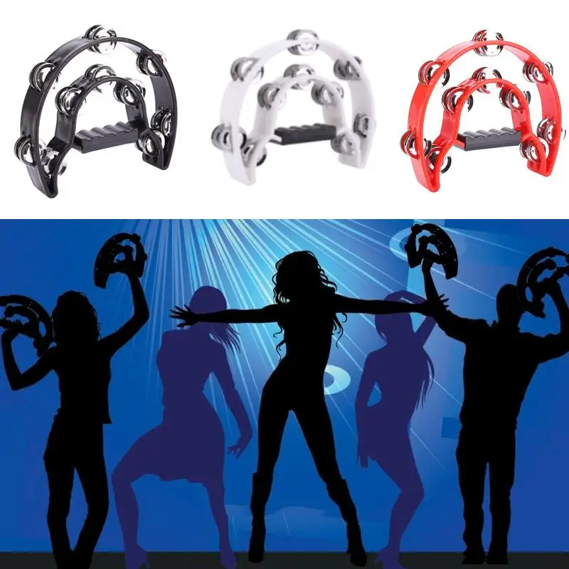 Компактный двухрядный музыкальный инструмент Half Moon бубен ударный барабан