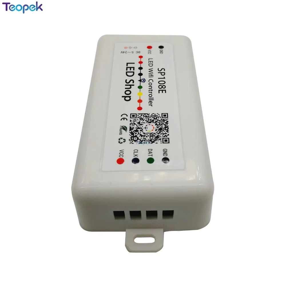 Светодиодный пиксельный контроллер SP108E с Wi Fi через приложение для смартфона