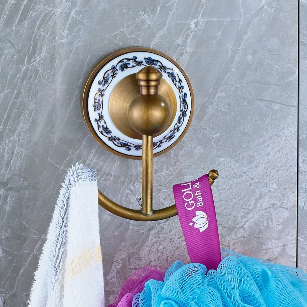Бесплатная доставка керамическая декоративная вешалка для банного полотенца