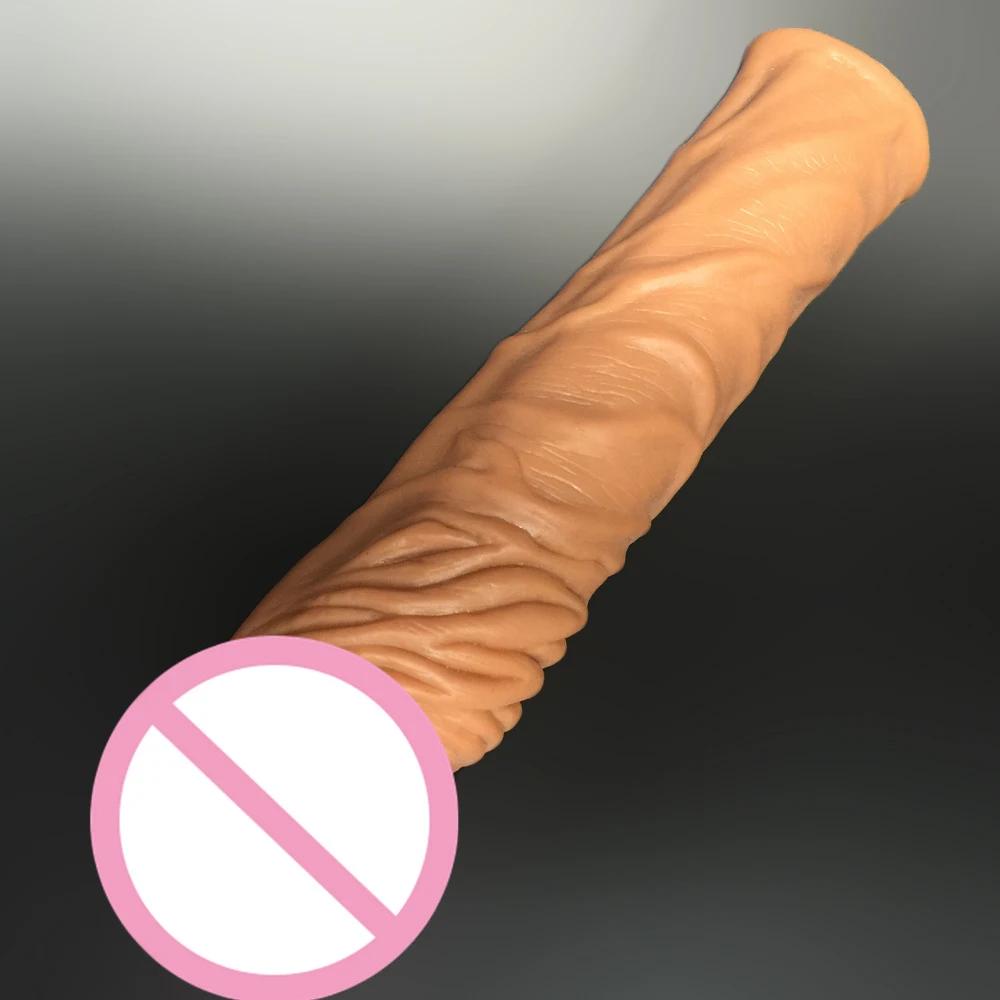 19 5 см L коричневый интимные изделия для мужчин Реалистичная пениса рукава