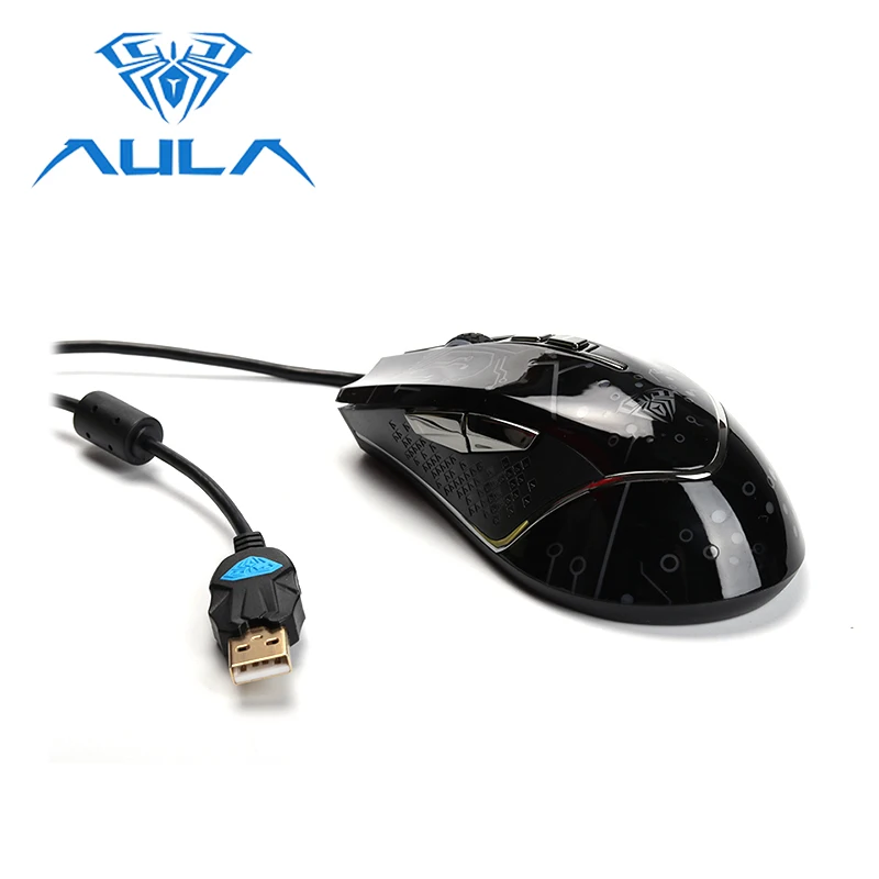 Проводная игровая мышь USB с Цветной подсветкой эргономичный дизайн Регулируемый