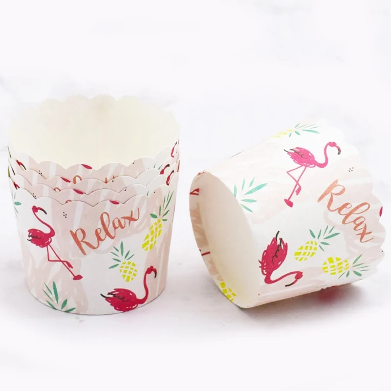 100 шт Умные Чехлы для чашки с изображением медведя утки Совы птиц кроликов кексов