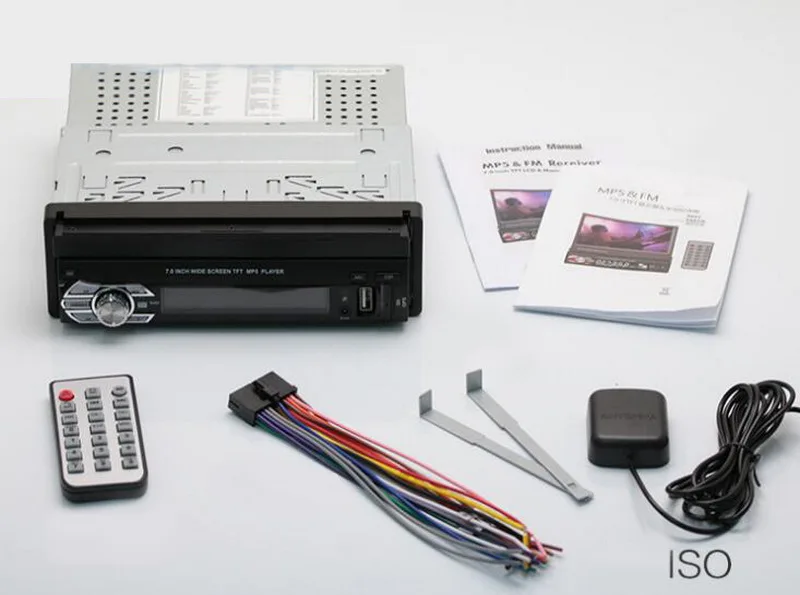 Выдвижной " 1 DIN gps Bluetooth навигация Авторадио автомобильное радио USB/AUX/SD стерео Aux-In MirrorLink Mp5 плеер для Android 8,1