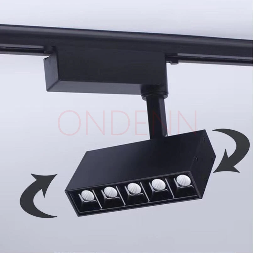 4 шт. светодиодный Трековый светильник 5x2 Вт 10x2 CREE прожектор прямоугольный 220 В