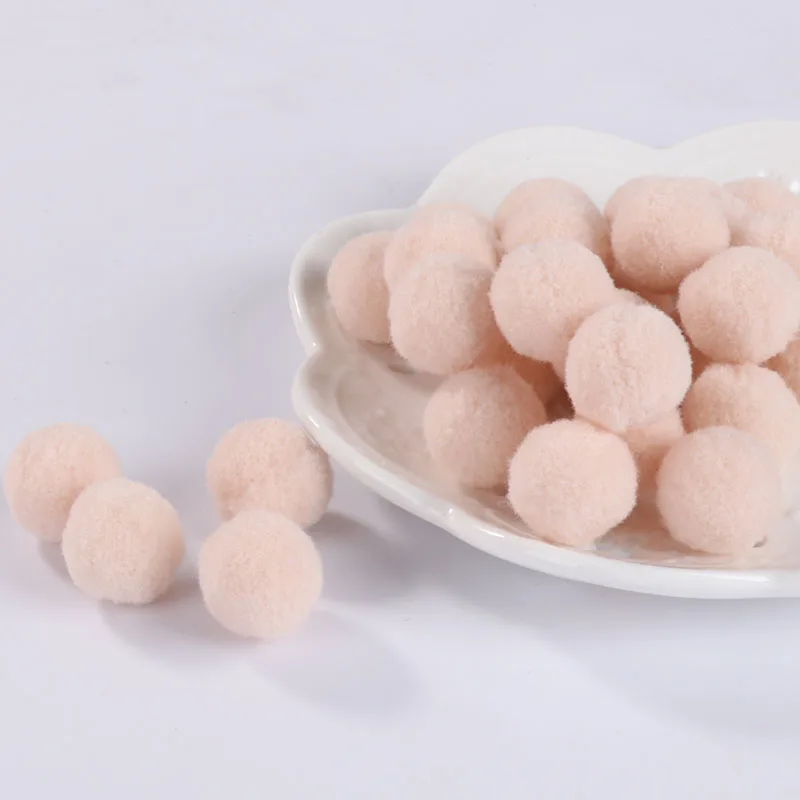 36 Beige 20 г Pompones 10/15/20/25/30 мм помпон мех корабль DIY мягкий помпонами свадебные/украшения дома Швейные На ткань аксессуары - Цвет: 36 Beige