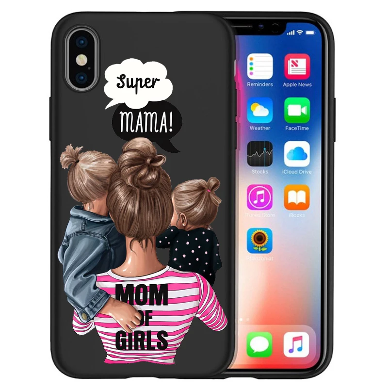 07 Чехол для iPhone X, модный, супер мама, девочка, для Iphone 5, 5S, 6, 6 S, 7, 8 Plus, X, XS, Max, XR, мягкий силиконовый чехол, Etui - Цвет: 07