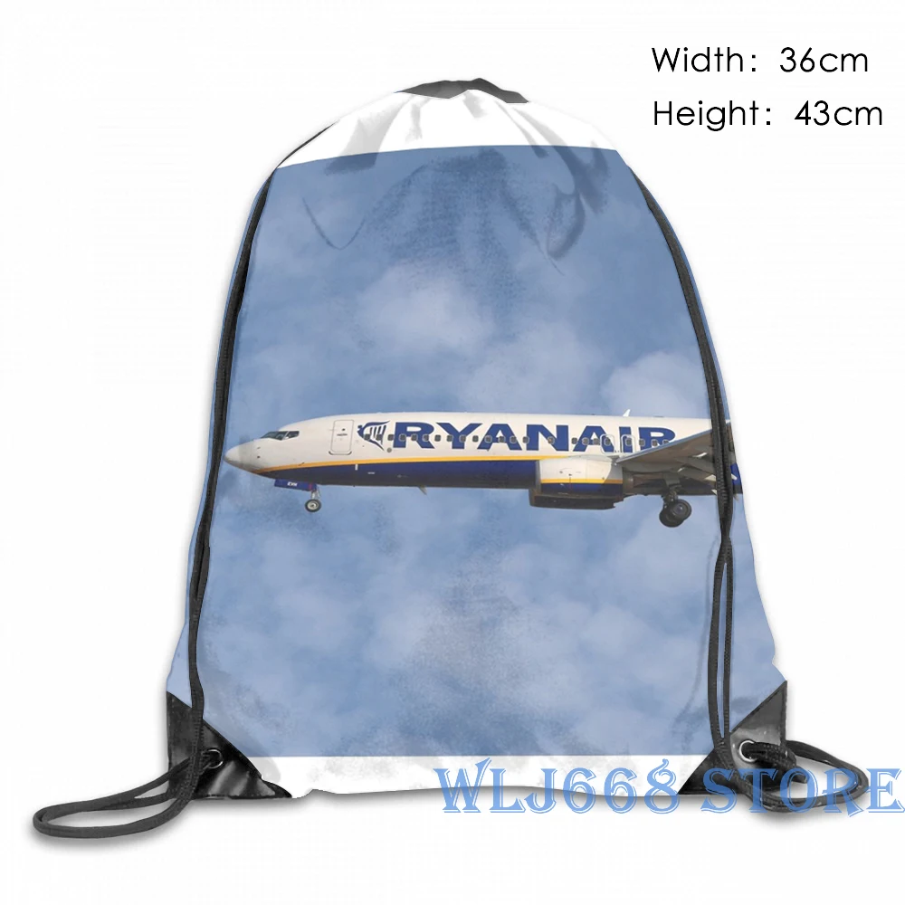 Забавные сумки через плечо с графическим принтом для женщин Ryanair Boeing 737 8AS (2)