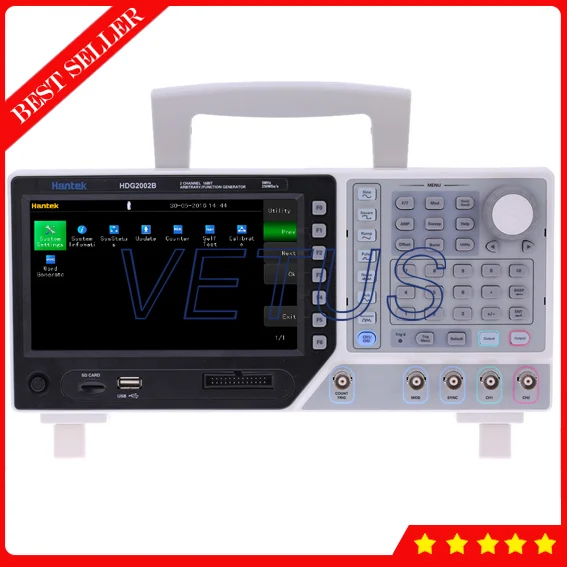 Hantek HDG2002B Настольный DDS генератор с 2 канальным 5MH 250MSa/s сигналов произвольной