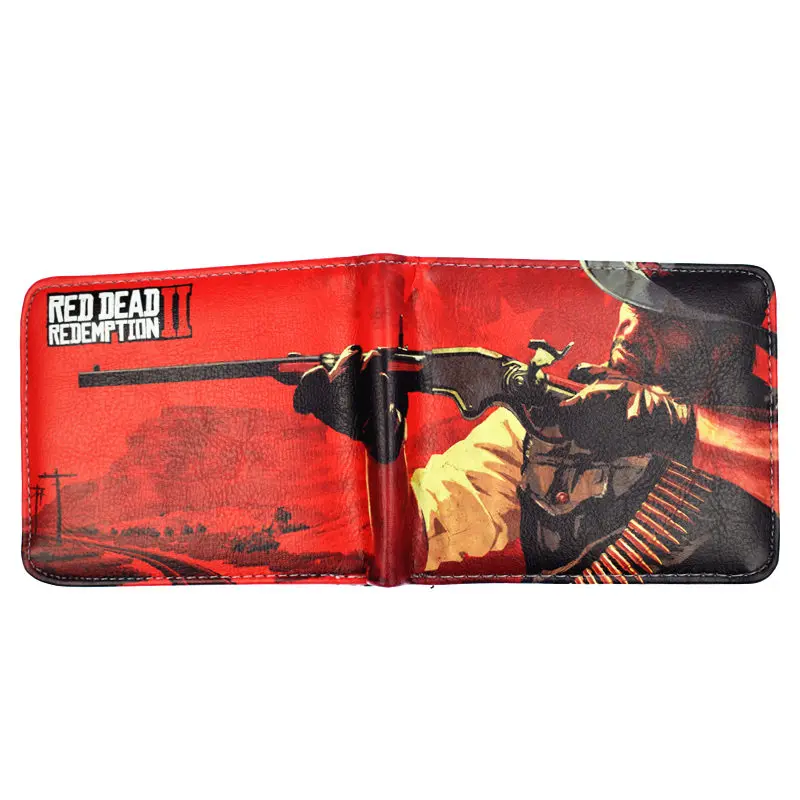 Игра Red Dead Redemption 2 Кошелек Для мужчин, короткий кошелек с отделением для монет - Цвет: qy375