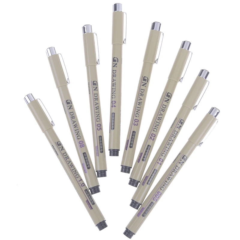 1 шт. Микрон-игла для рисования набросков Мультяшные чернильные гелевые ручки