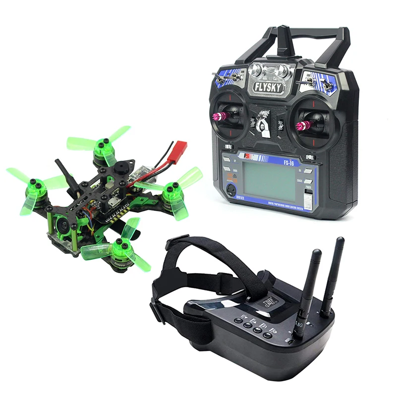 Mantis85 85 мм 6CH 2,4G RC FPV микро гоночный Дрон Квадрокоптер 600TVL камера VTX двойная антенна 5,8G 40ch мини видео очки RTF