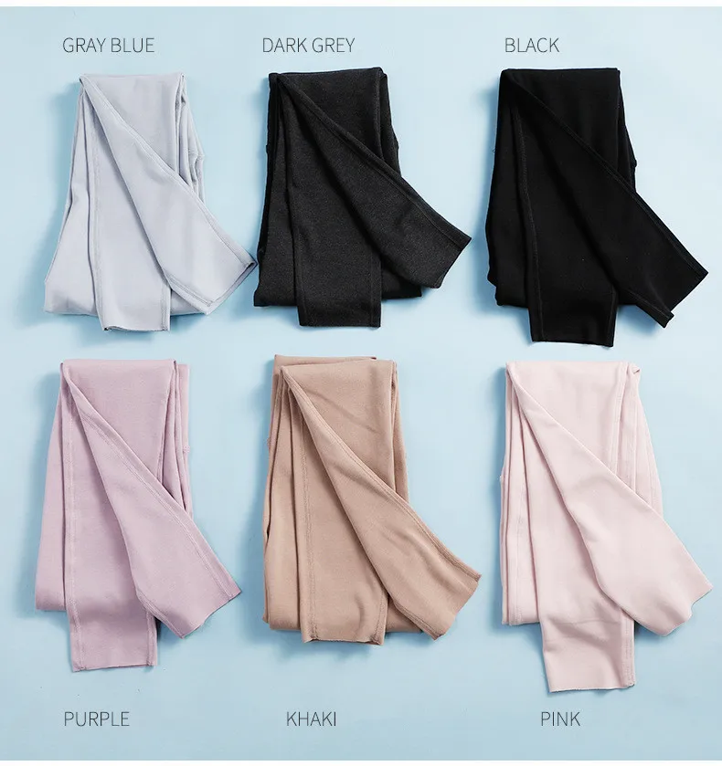 Осенне зимние бесшовные брюки с высокой талией новый стиль бархатные теплые