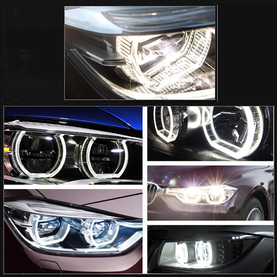 ROYALIN для BMW E90 E92 светодиодный DRL с украшением в виде кристаллов фары ангельские