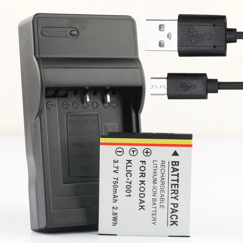 LANFULANG KLIC-7001 литий-ионный Батарея и Зарядное устройство для Kodak EasyShare M320 M340 M341 M753 M763
