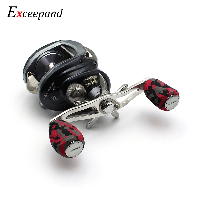 Excepand мощная Рыболовная катушка ручка для Abu Garcia Daiwa Низкопрофильная приманки