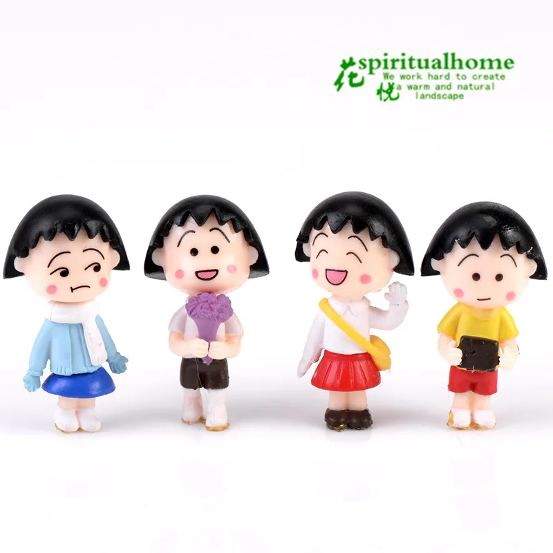 4 шт. маленькая полимерная милая девушка для мха микро Пейзаж украшения кукол