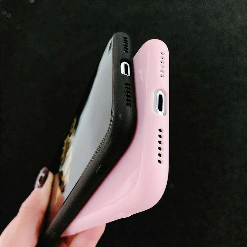 Роскошный чехол для пары для iPhone 6, 6s, 7, 8 Plus, глянцевая корона, король, королева, буквы, мягкий ТПУ чехол для iPhone X, XS, чехол для MAX XR Capa