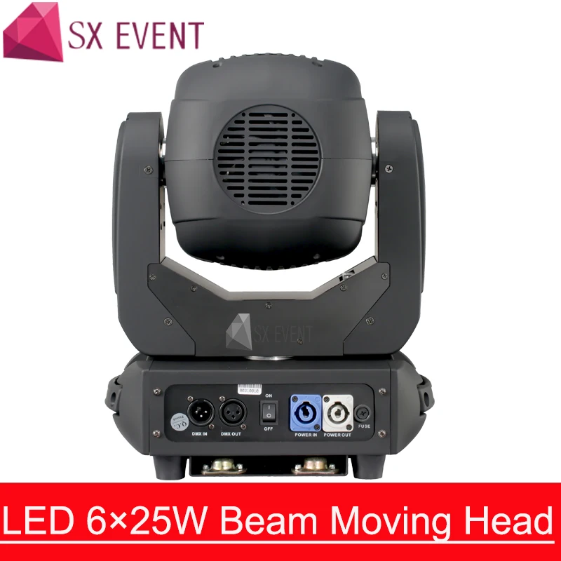 Светодиодный 6x25W Луч Moving головной светильник 6x25 Вт светодиодный Ultimate вращение