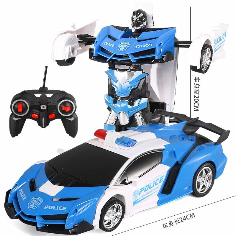 D Индукционный трансформатор RC робот RC автомобиль трансформации автомобиль дистанционного управления RC робот жесты индукционный светодиодный светильник электрические игрушки - Цвет: D