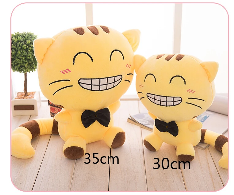 1 шт. 30 см 35 счастливое лицо кот удачи Манеки Неко милая мягкая плюшевая кукла