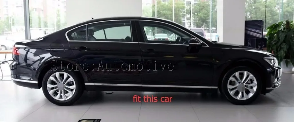 2 шт./компл. подходит для для VOLKSWAGEN PASSAT B8 4 двери внешний задний бампер Защитная Накладка порога крышка люка
