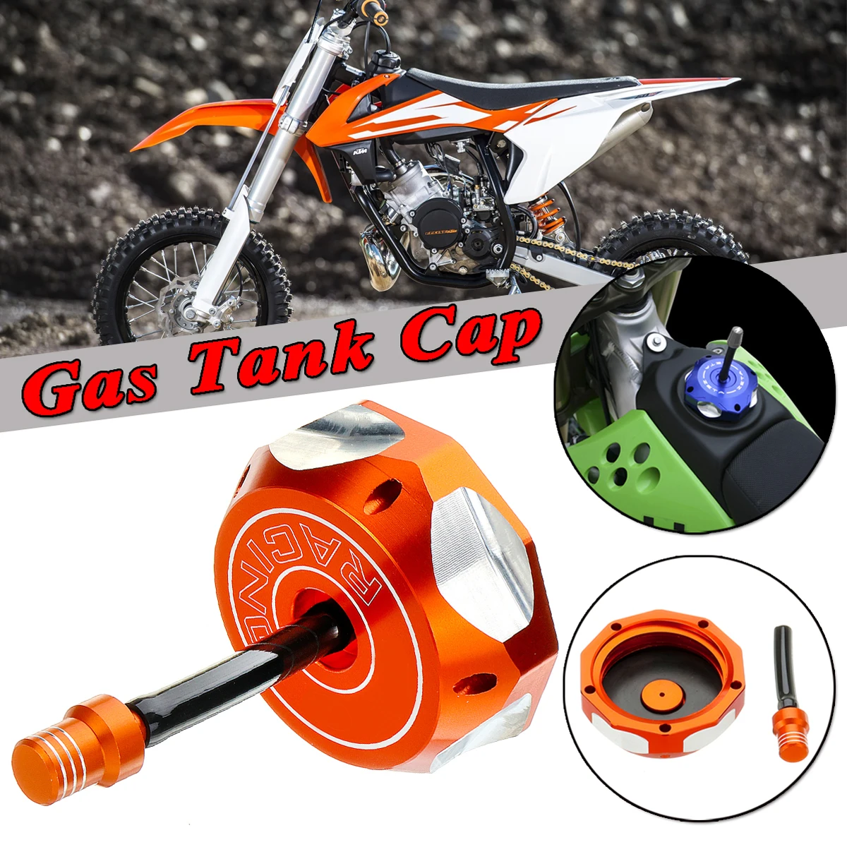Алюминиевая крышка для бензинового резервуара с ЧПУ мотоцикла KTM 50 85 125 200 250 300 350 360