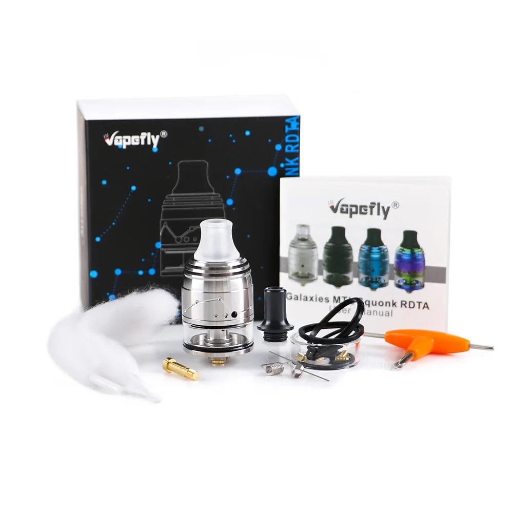 Оригинальная Vapefly Galaxies MTL Squonk RDTA с хлопком пожарным болтом емкость 2 мл 22 мм