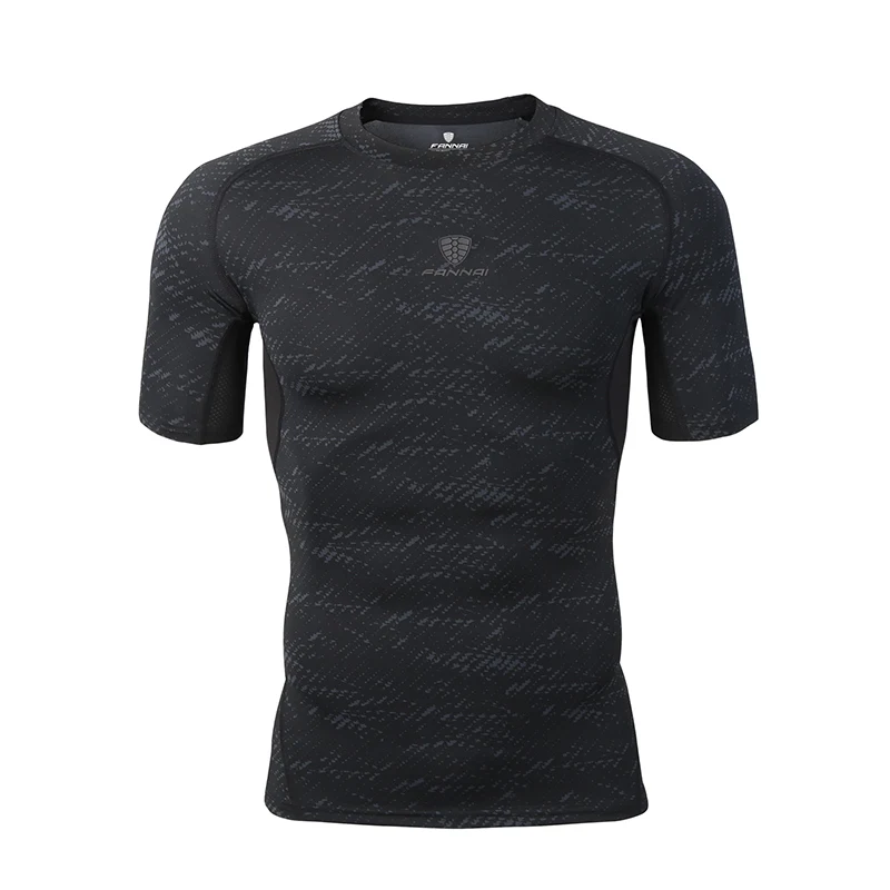 One Shirt FANNAI, компрессионный набор, мужские спортивные костюмы, наборы для бега, сухая посадка, спортивные, для спортзала, фитнеса, трико, для бега, Рашгард, спортивный костюм, шорты, ММА - Цвет: One Shirt
