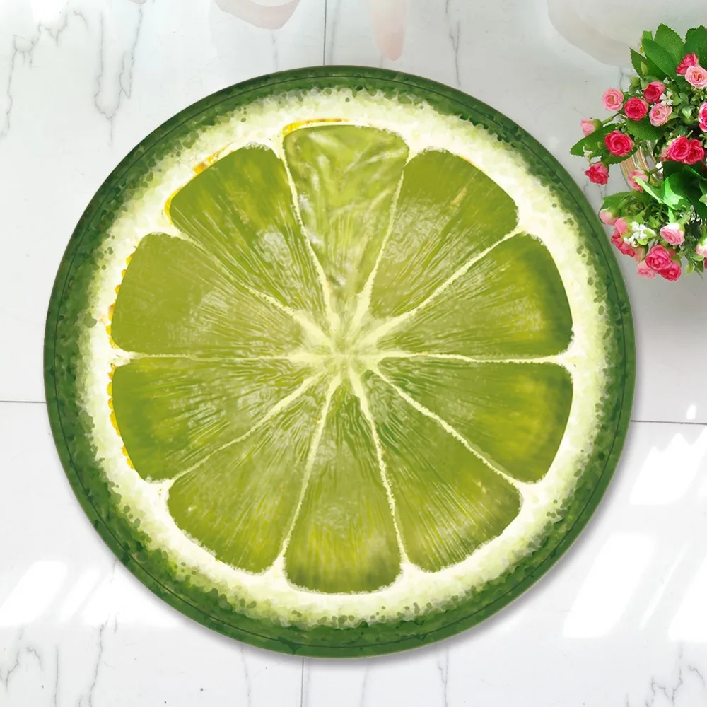 Круглый коврик в форме фруктов круглый кухонный для спальни Лидер продаж|rug
