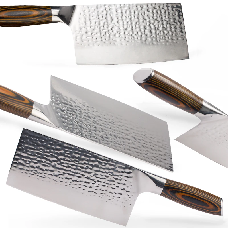 7 дюймов Дамасские кухонные ножи стальной Кливер японский шеф повара