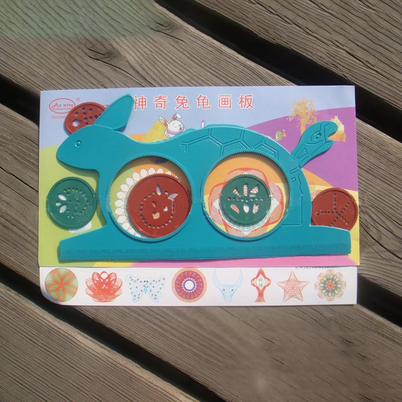 Новейшая модель Спирограф Волшебная черепаха кролик sketchpad для детей подарок