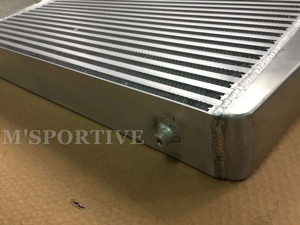 M'SPORTIVE 600*300*76mm Universal Turbo Intercooler bar&ampplate Front Mount intercooler Polished with 3&quot Inlet/Outlet | Автомобили