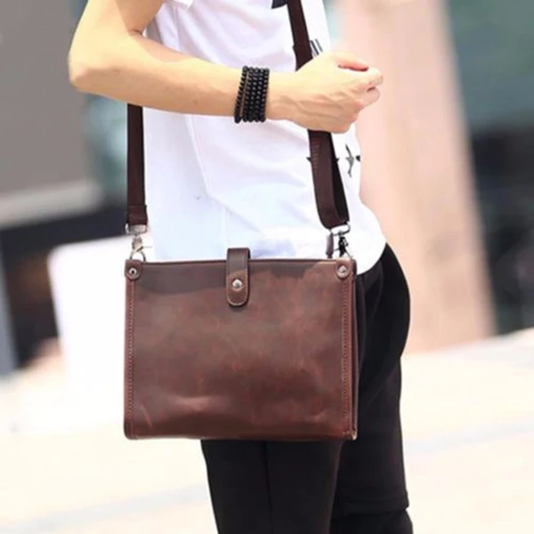 ABDB мужская кожаная сумка через плечо для планшета|Сумки-кроссбоди| |