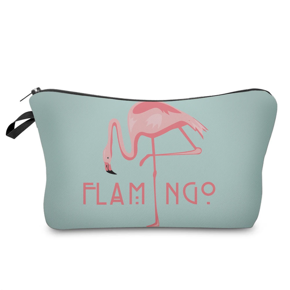 BBL 3D Печатный фламинго элегантная женская косметичка портативная