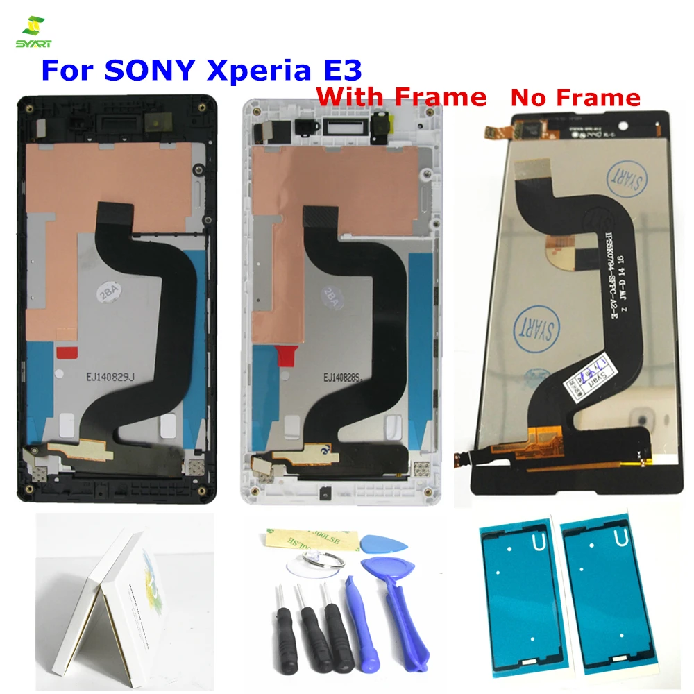4 5 ''E3 ЖК дисплей Дисплей для SONY Xpeira E3 Сенсорный экран планшета с рамкой Xperia d2203