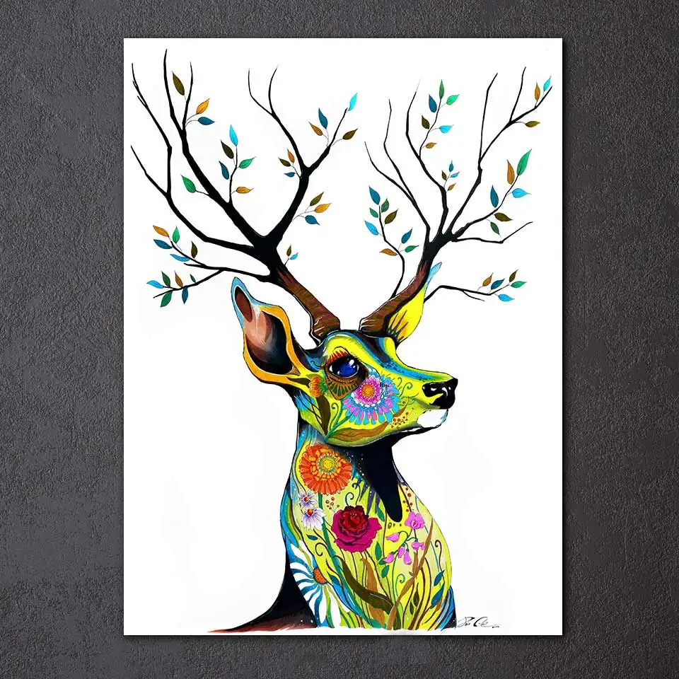 1 шт. абстрактный настенный постер с изображением животных|picture for living room|wall pictureshd